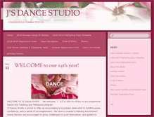 Tablet Screenshot of jsdancestudio.com